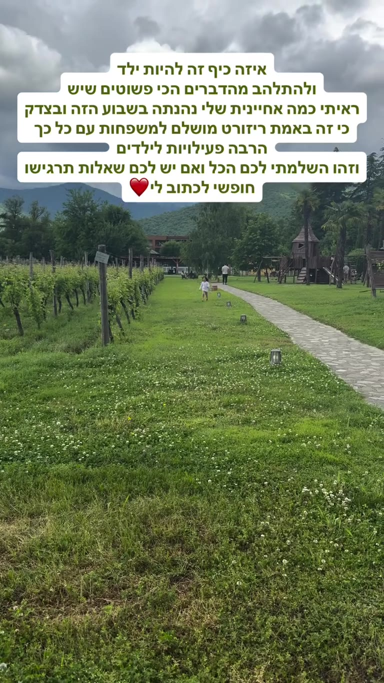 Family resort among the vineyards in Georgia