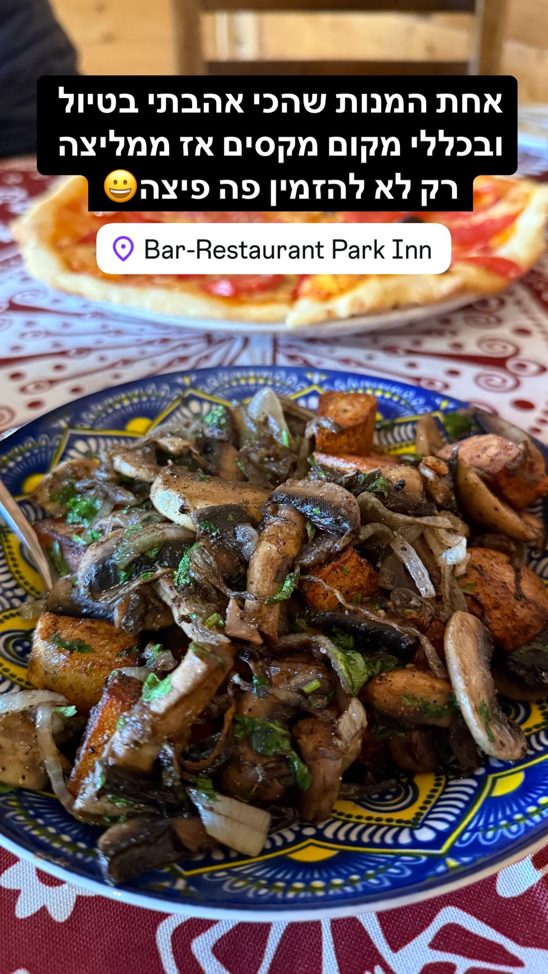 Bar-Restaurant Park Inn, Kazbegi — mushrooms yes, pizza no