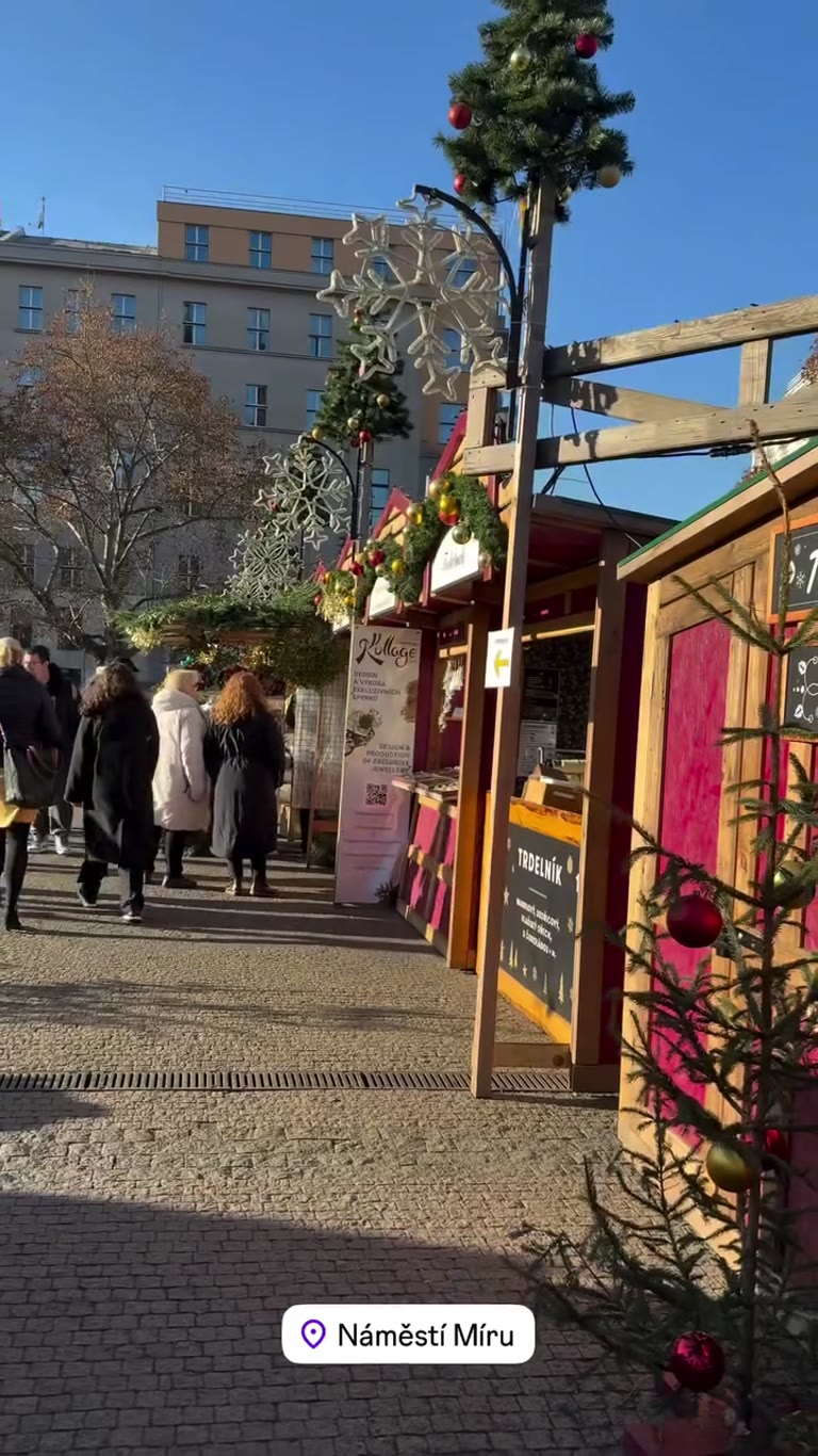 Náměstí Míru Christmas market, Prague