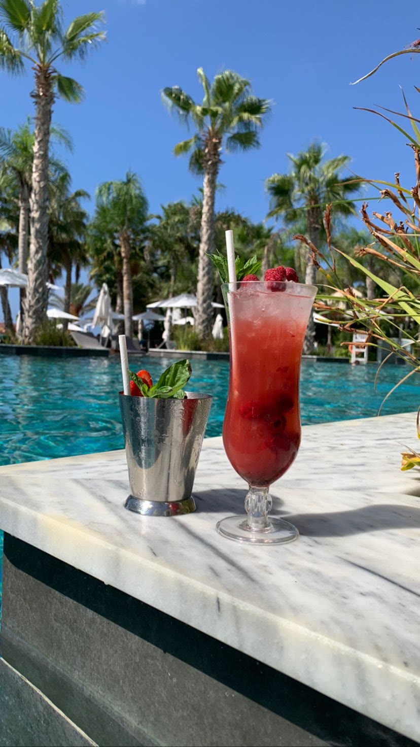 Poolside cocktails in Paphos