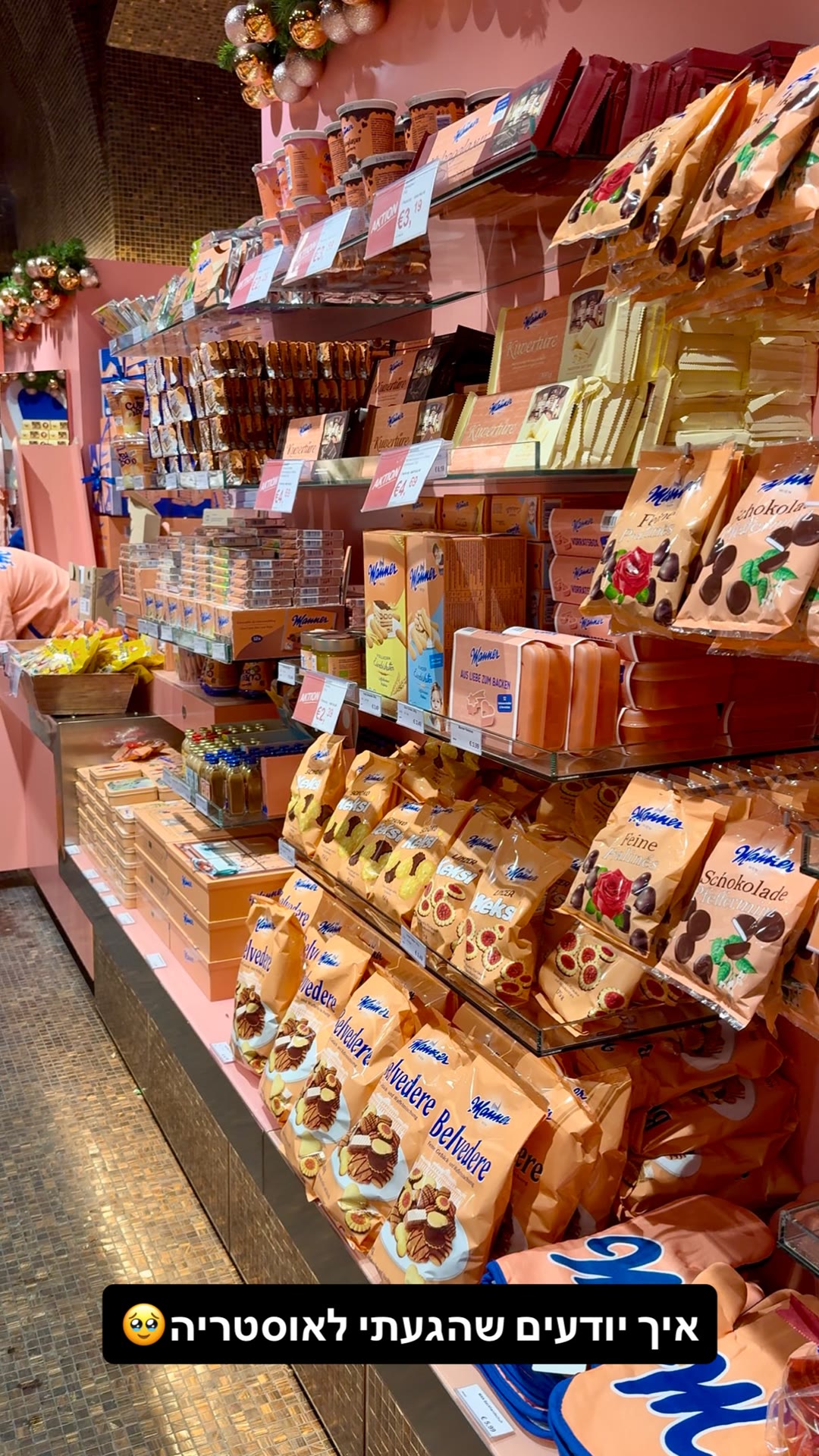 Manner wafer shop in Vienna