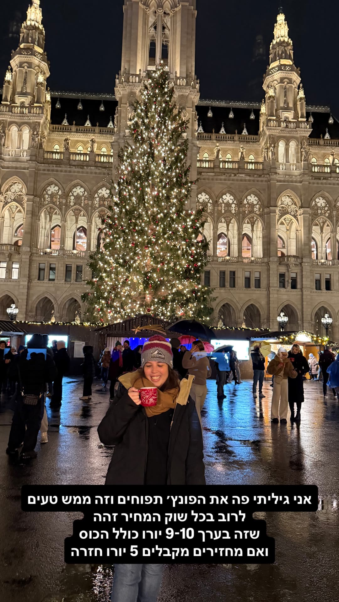 Apple punch at Vienna's Rathausplatz Christmas market