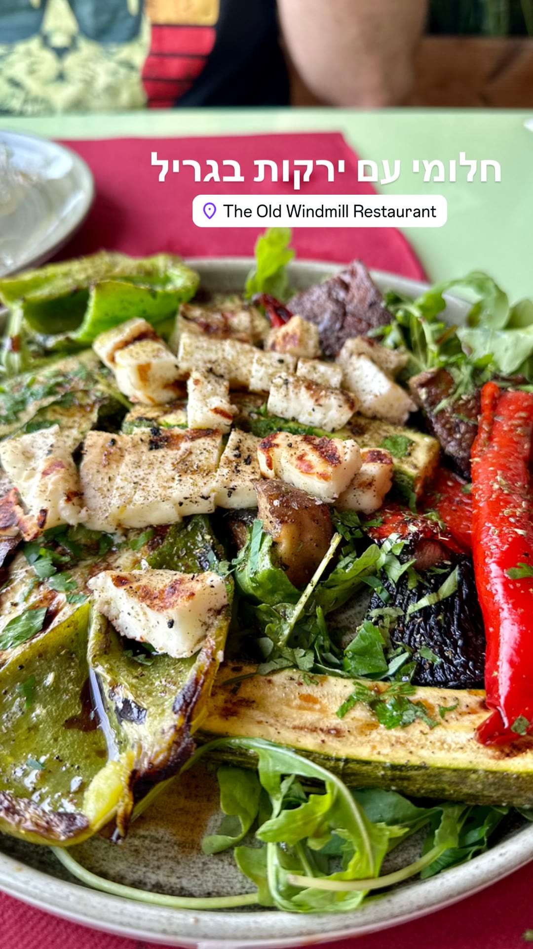 Halloumi with grilled vegetables at The Old Windmill