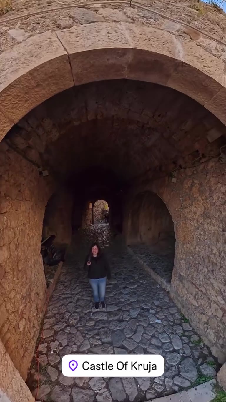 Kruja Castle at golden hour, Albania
