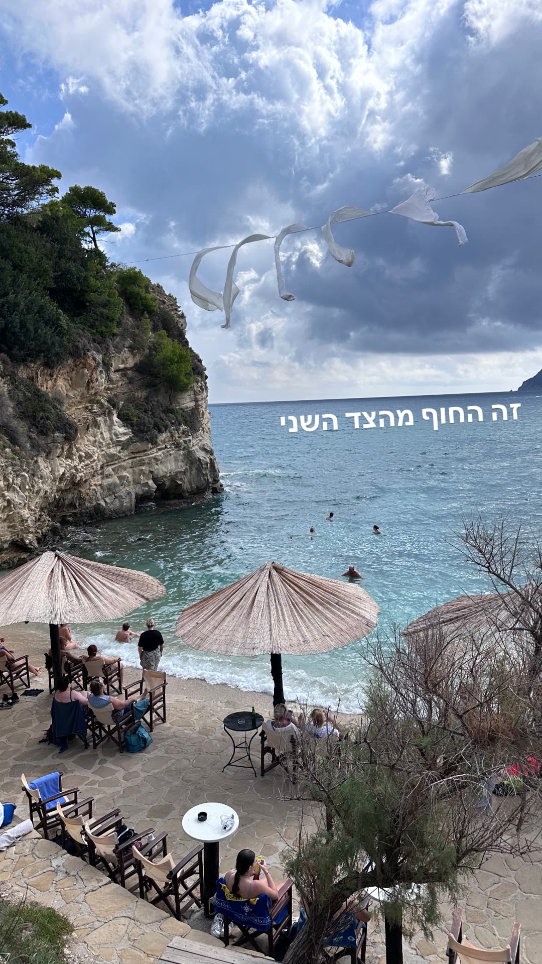 Cliff-backed cove beach in Zakynthos