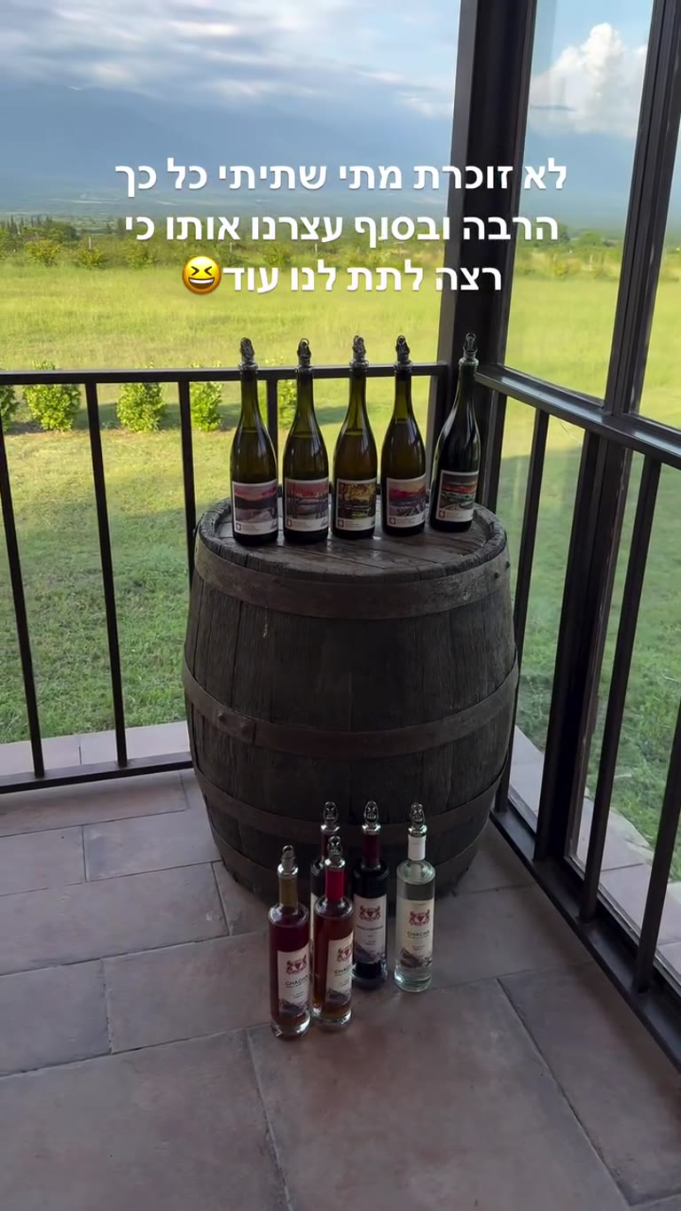 Wine & chacha tasting at a Georgian winery