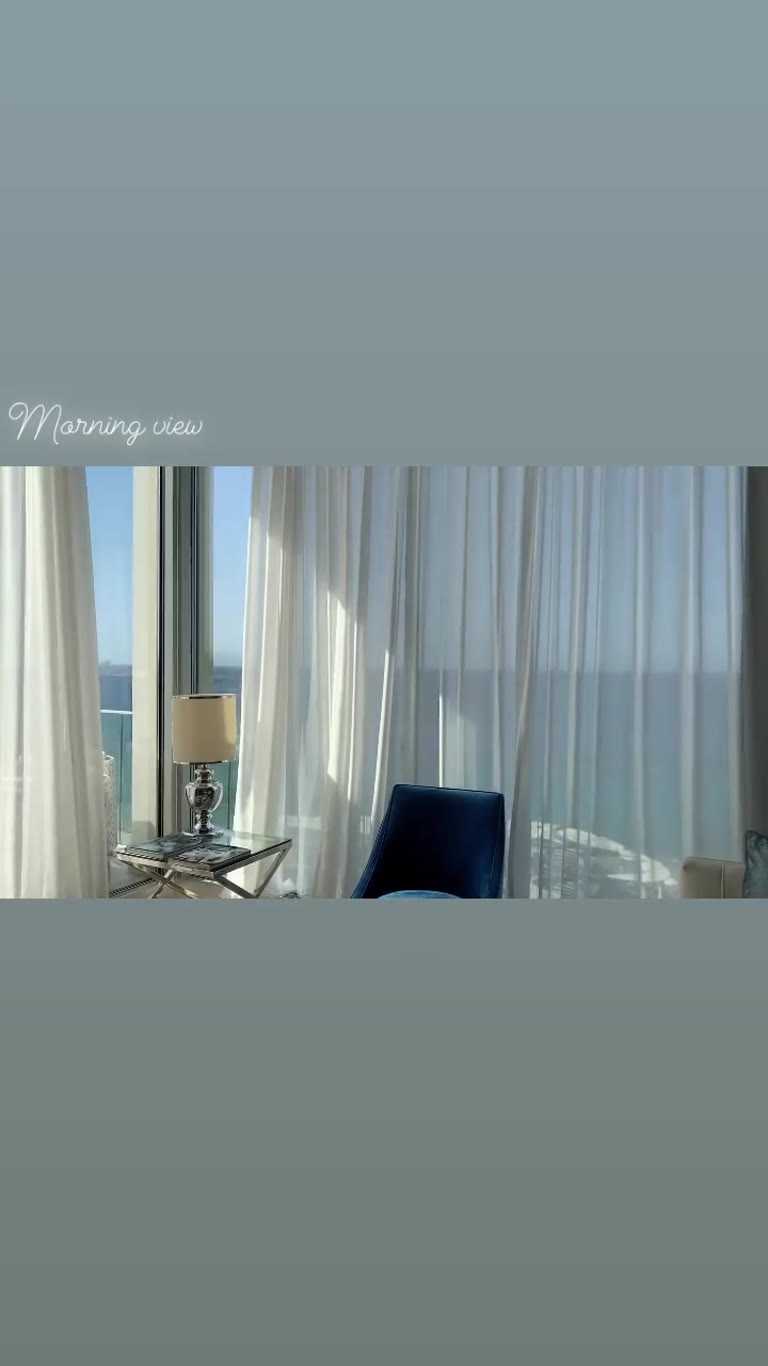 Morning sea view from a Paphos hotel room