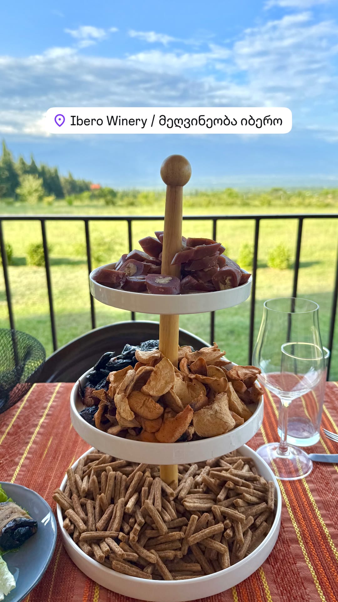 Ibero Winery snacks in Kakheti