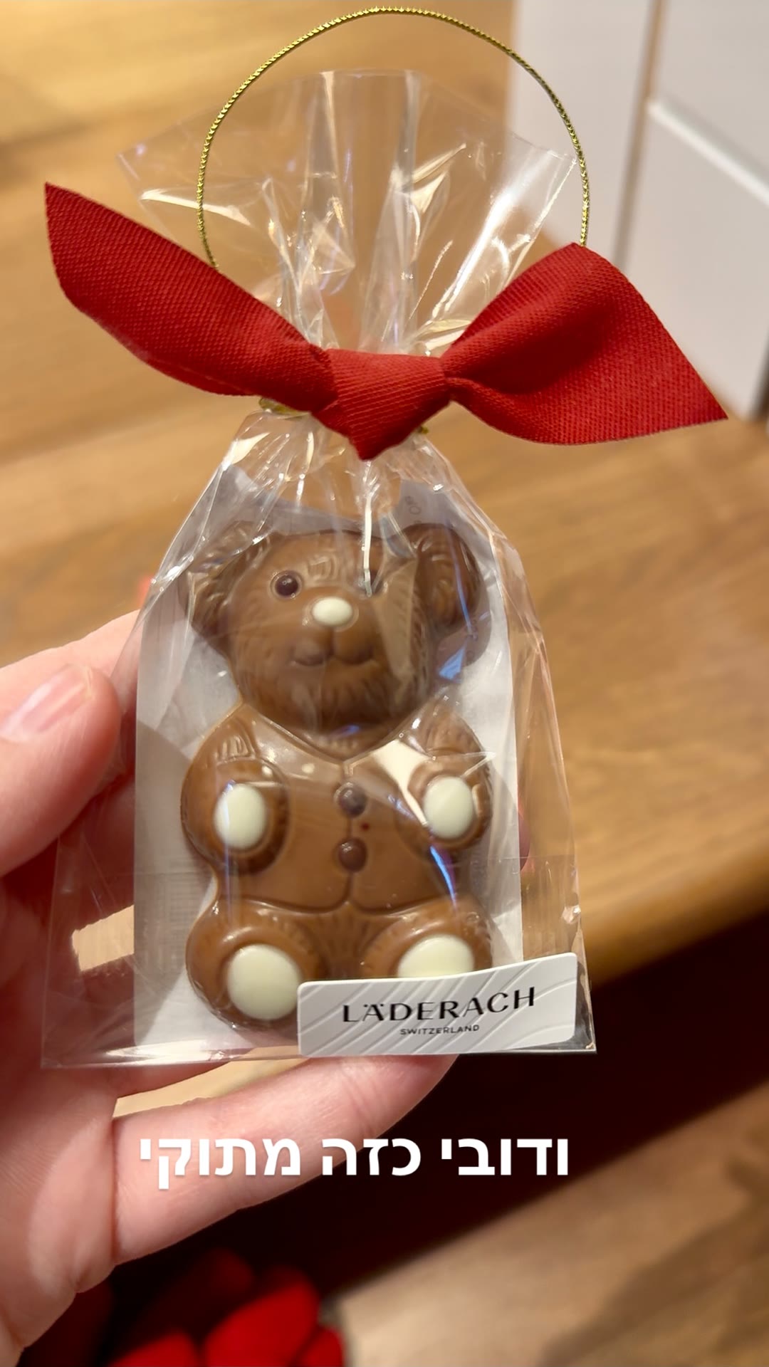 Läderach chocolate bear in Vienna