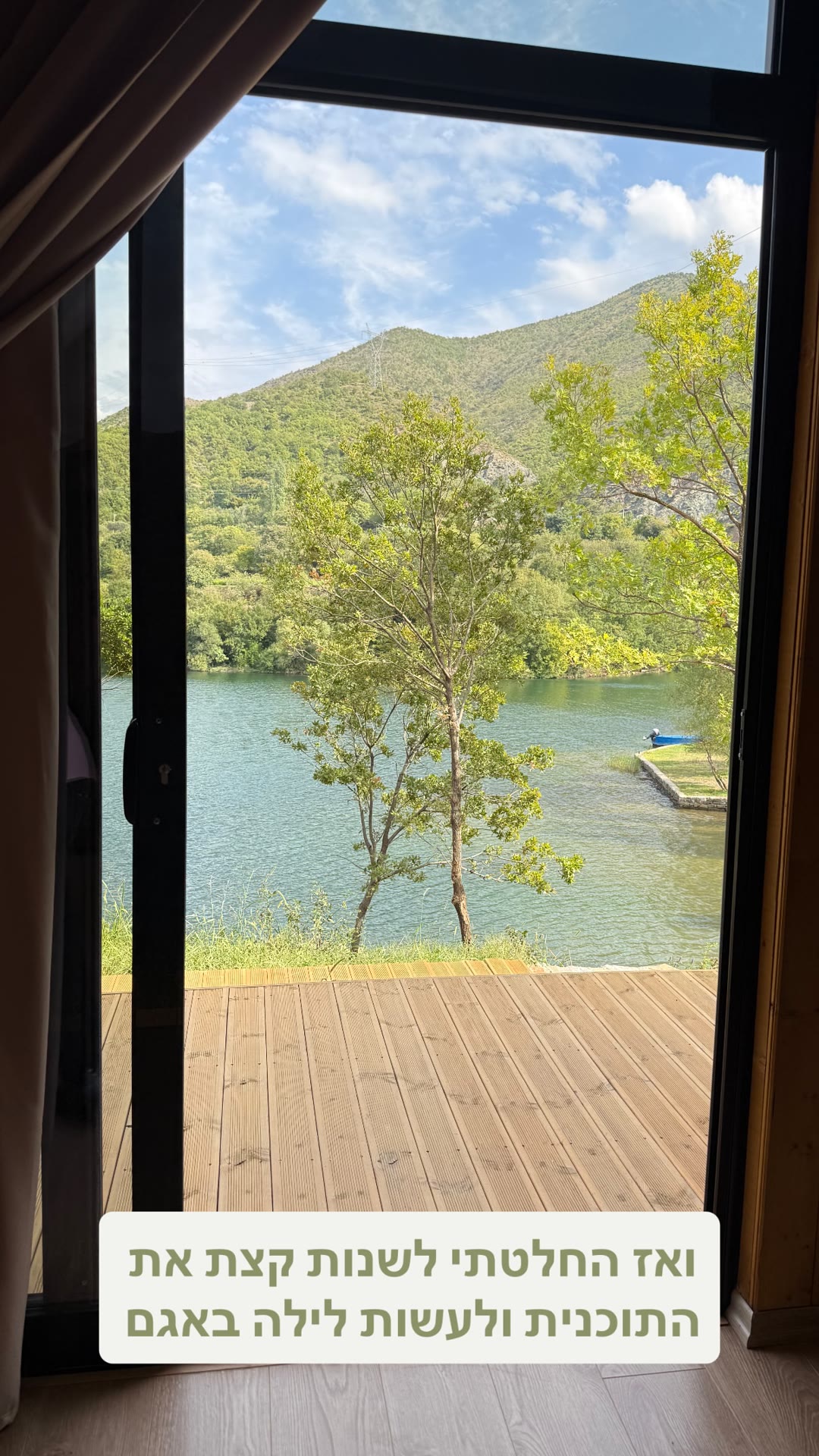 Lakeside cabin stay in Albania