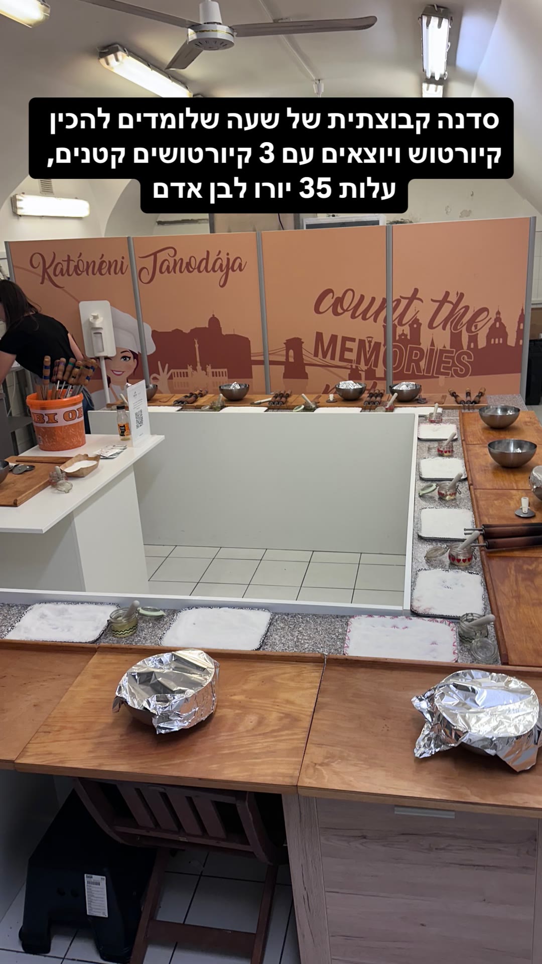 Katónéni Tanodája – kürtőskalács workshop, Budapest