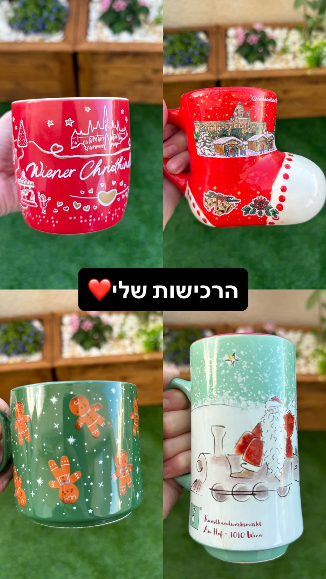 ספלי שוקי חג המולד של וינה