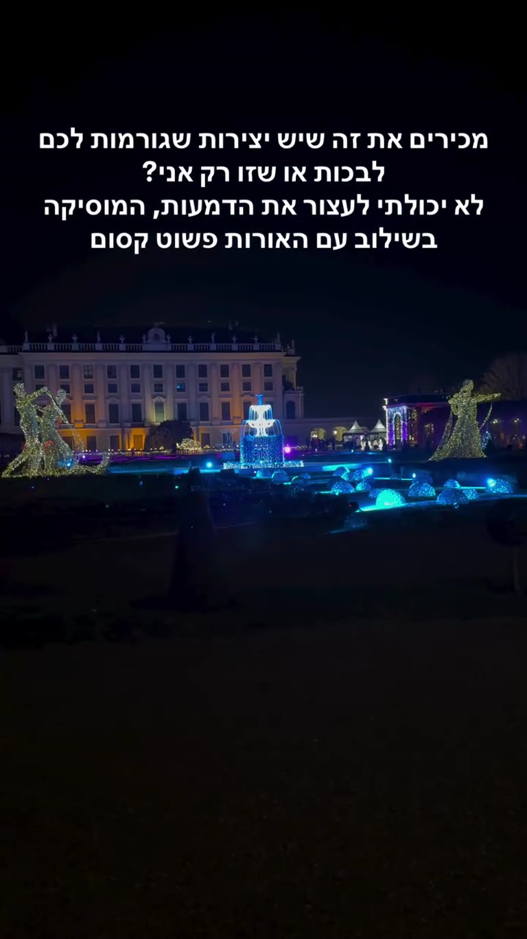 Christmas lights at Schönbrunn Palace, Vienna