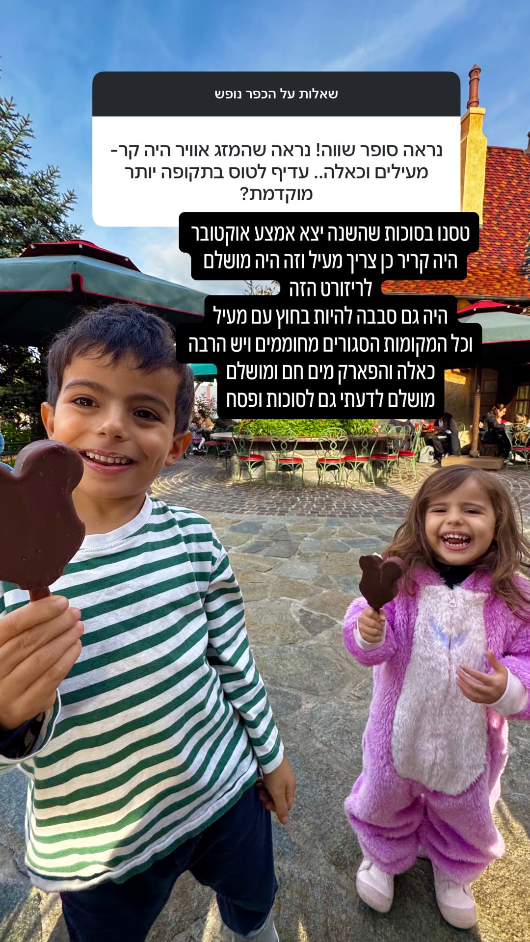 כפר נופש ליד פריז — מזג אוויר בסוכות