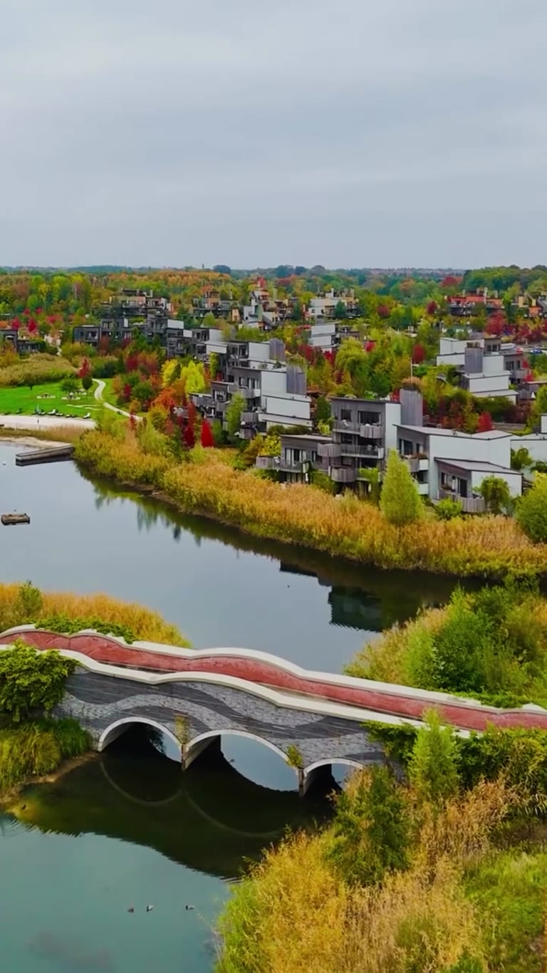 Center Parcs resort near Paris from above