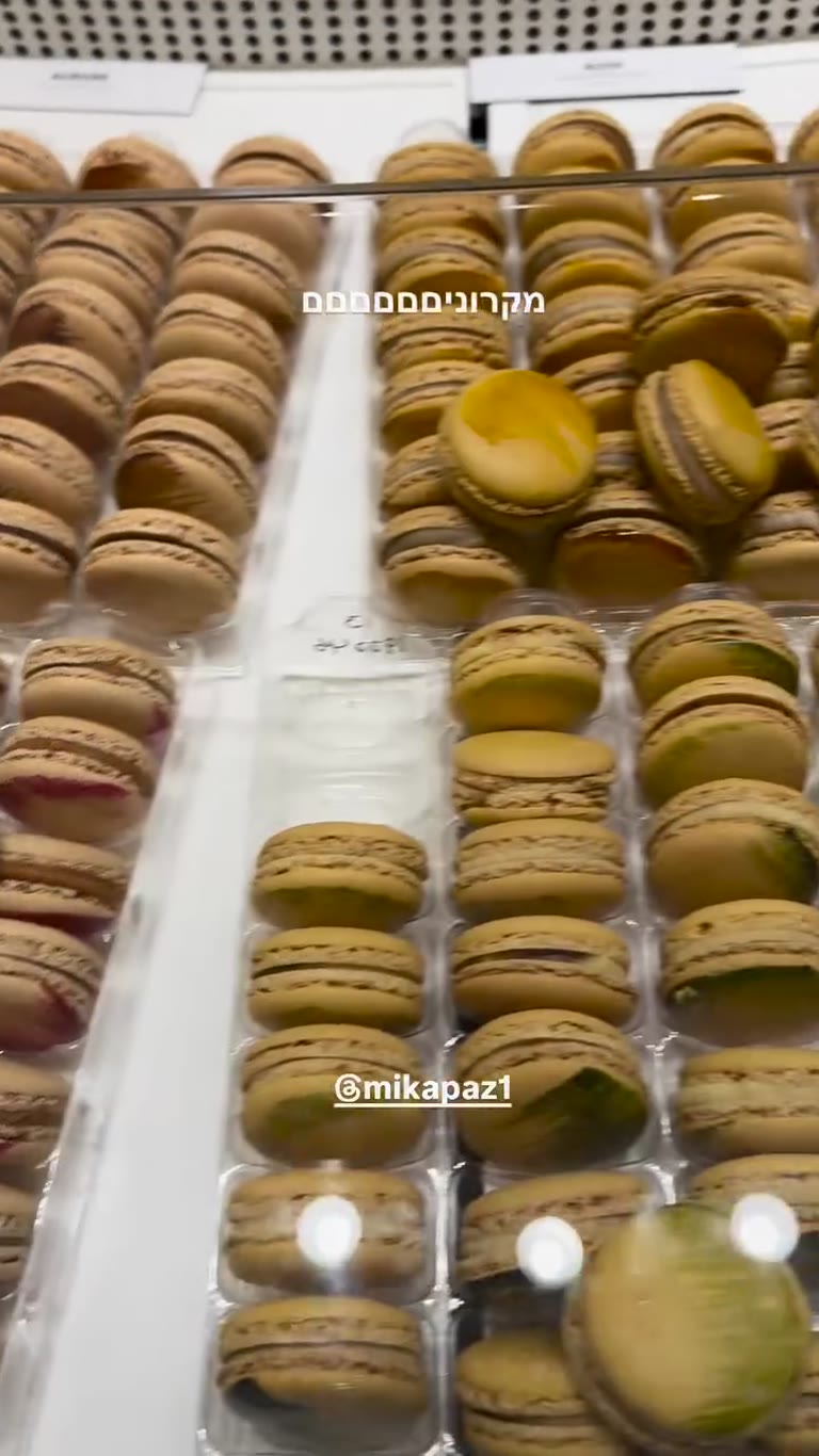 תצוגת מקרונים בפריז
