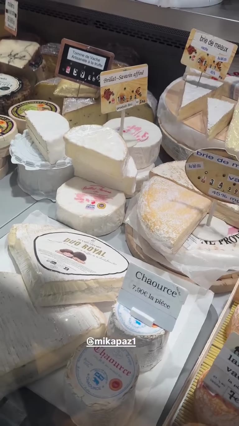 Paris cheese counter with a local guide