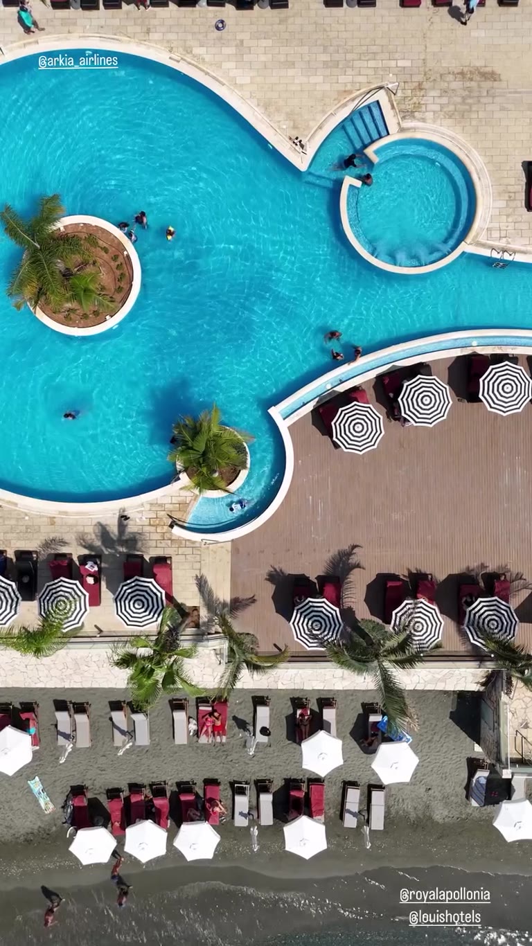Royal Apollonia pool from above, Limassol