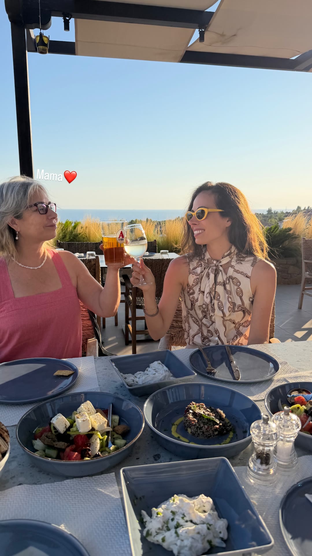 Seaside lunch with Mama in Halkidiki