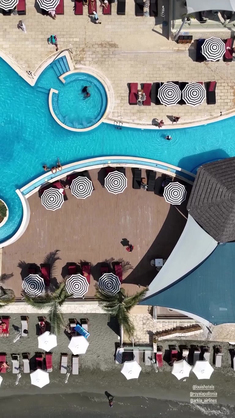 Royal Apollonia beachfront pool, Limassol