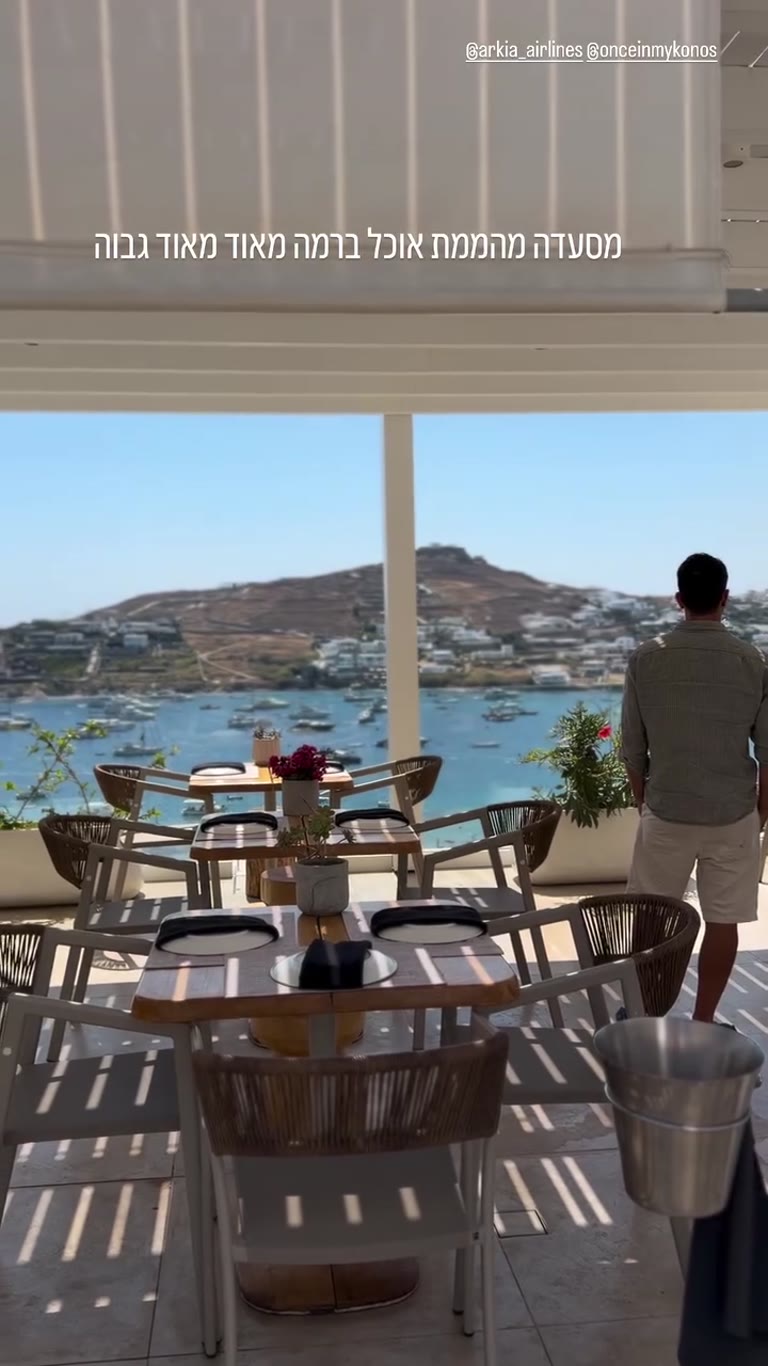 Once In Mykonos — מסעדה עם נוף לאורנוס