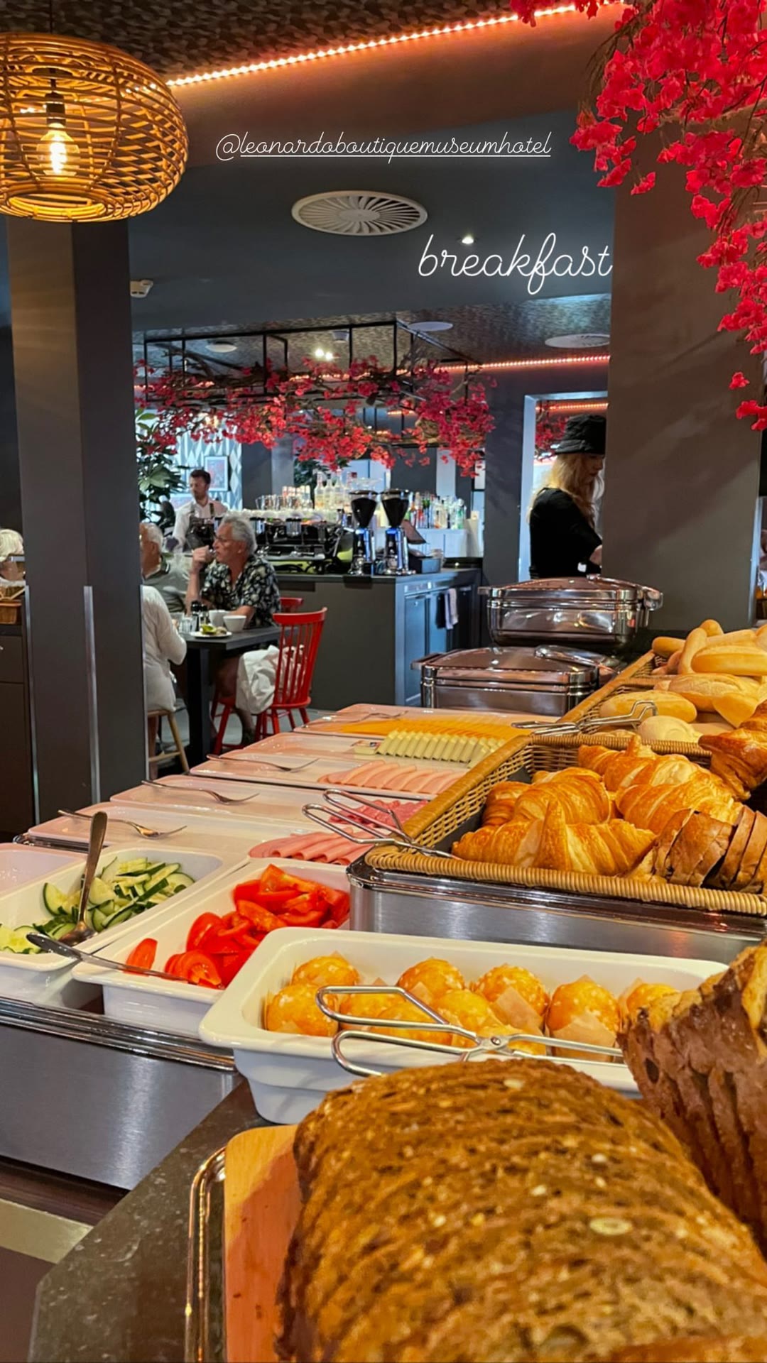 Breakfast buffet at Leonardo Boutique Museum Hotel