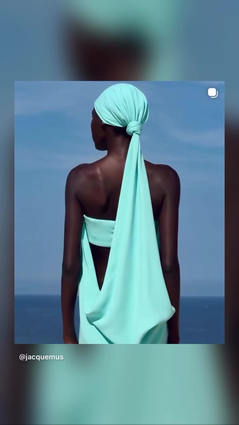 קמפיין Jacquemus – לוק דראפ בצבע מנטה