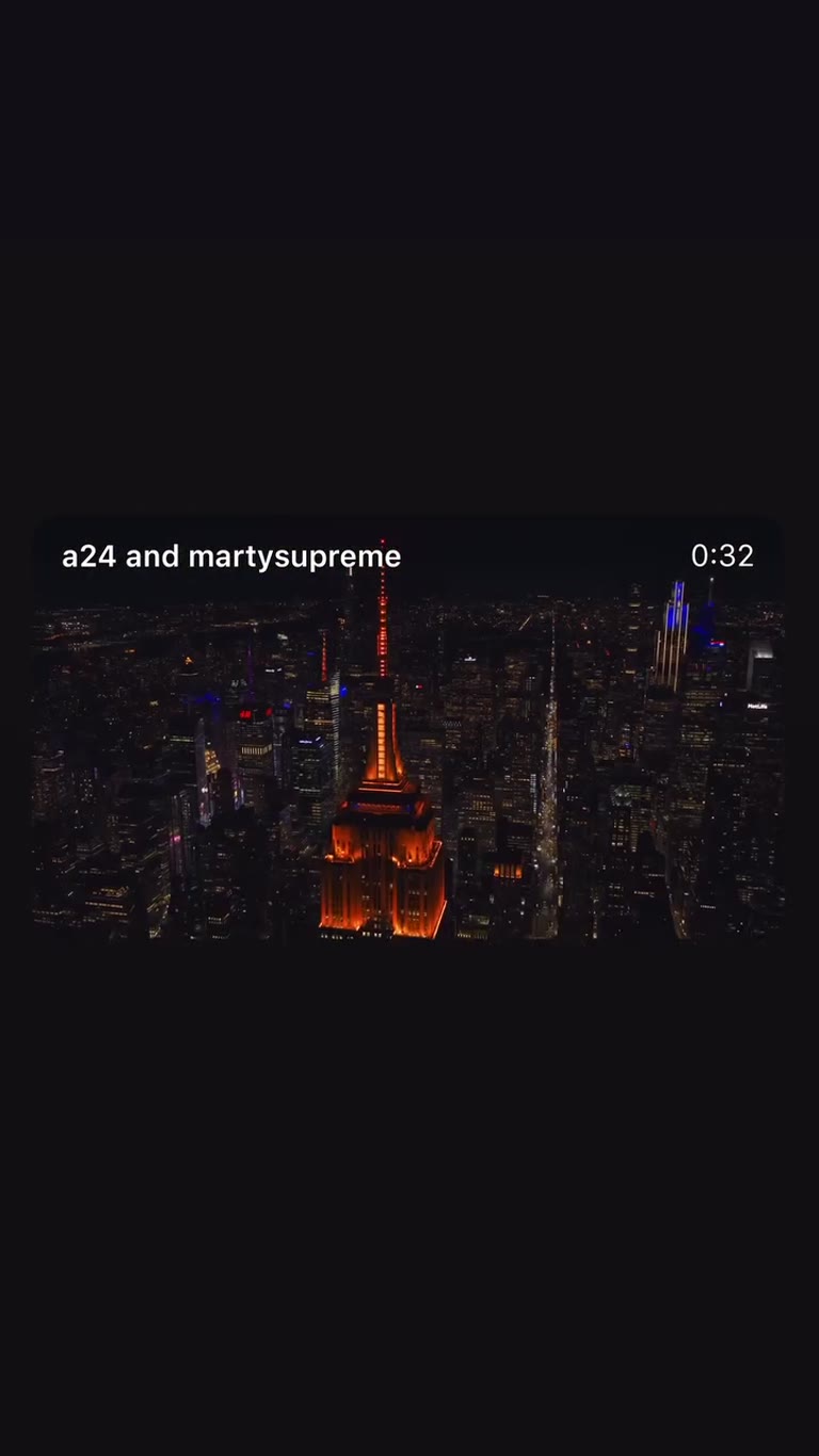קמפיין Marty Supreme של A24 באמפייר סטייט