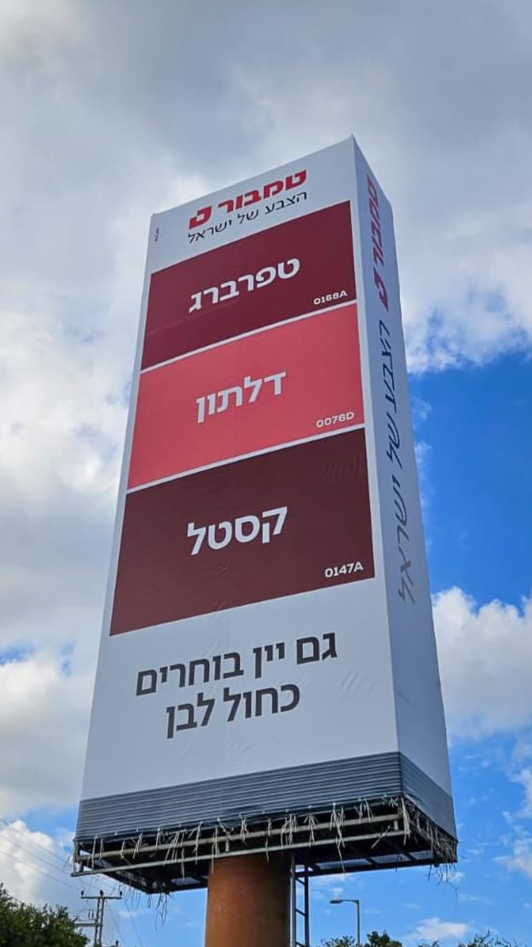קמפיין טמבור: "גם יין בוחרים כחול לבן"