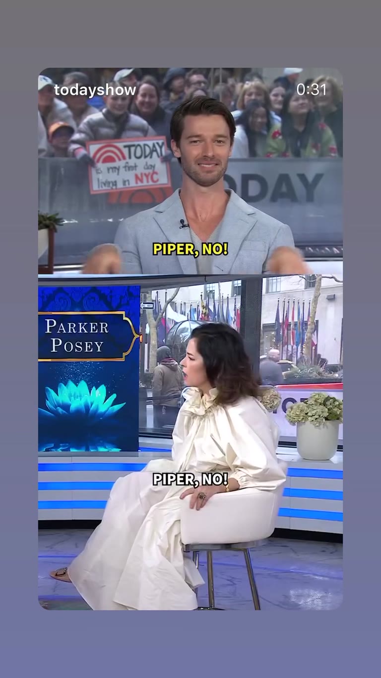 פארקר פוזי ופטריק שוורצנגר – "Piper, no!" ב-Today Show