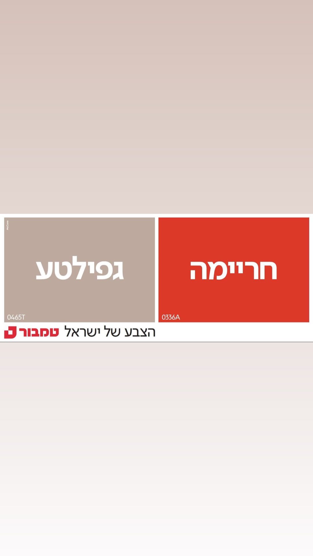 קמפיין טמבור – הגוונים "גפילטע" ו"חריימה"