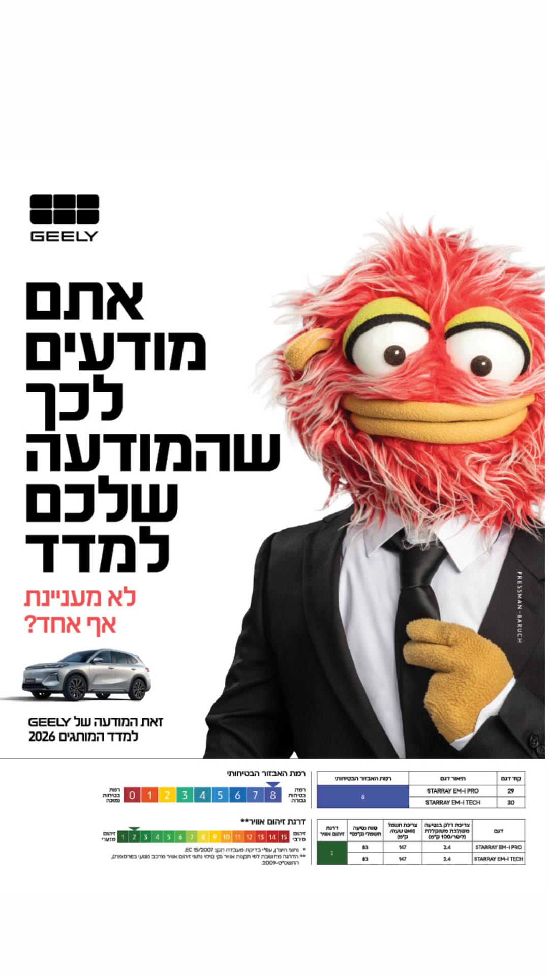 המודעה של GEELY למדד המותגים 2026