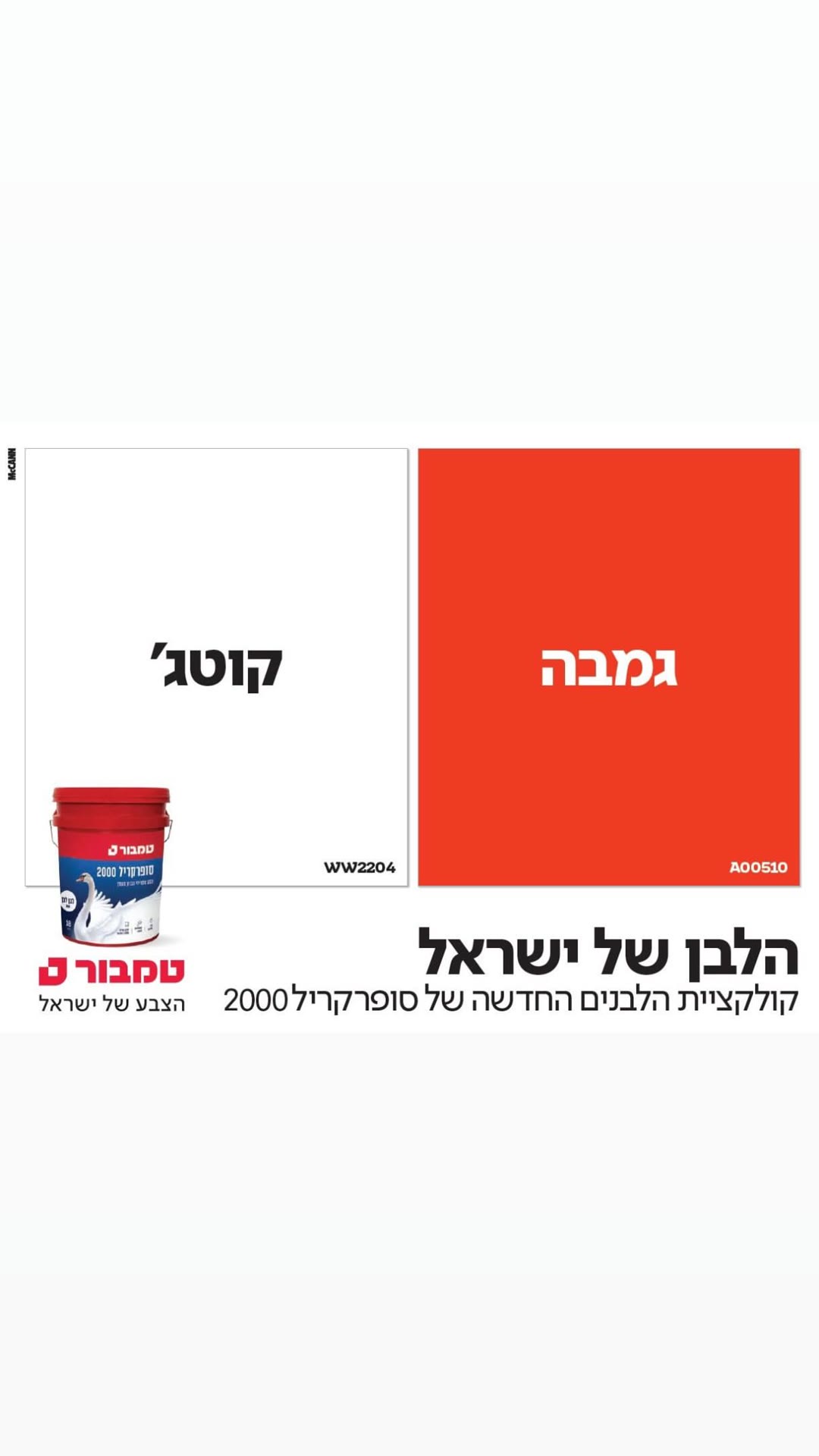 קמפיין טמבור – הלבן של ישראל, סופרקריל 2000