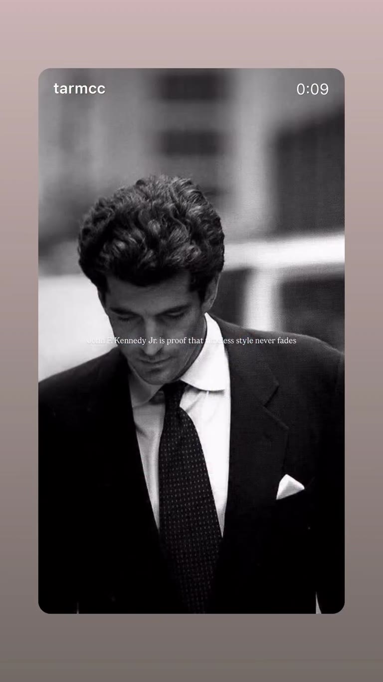 סטייל נצחי של John F. Kennedy Jr.