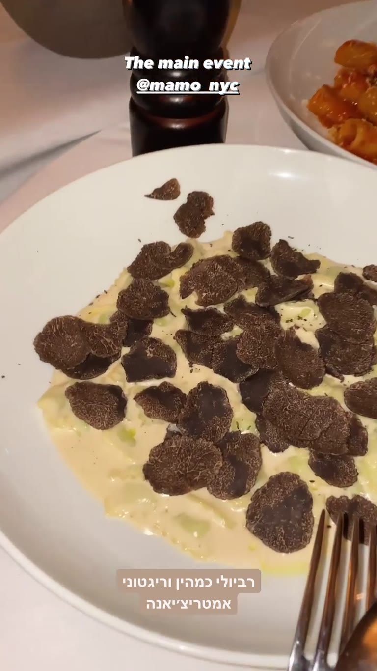רביולי כמהין וריגטוני אמטריצ'יאנה ב-MAMO ניו יורק