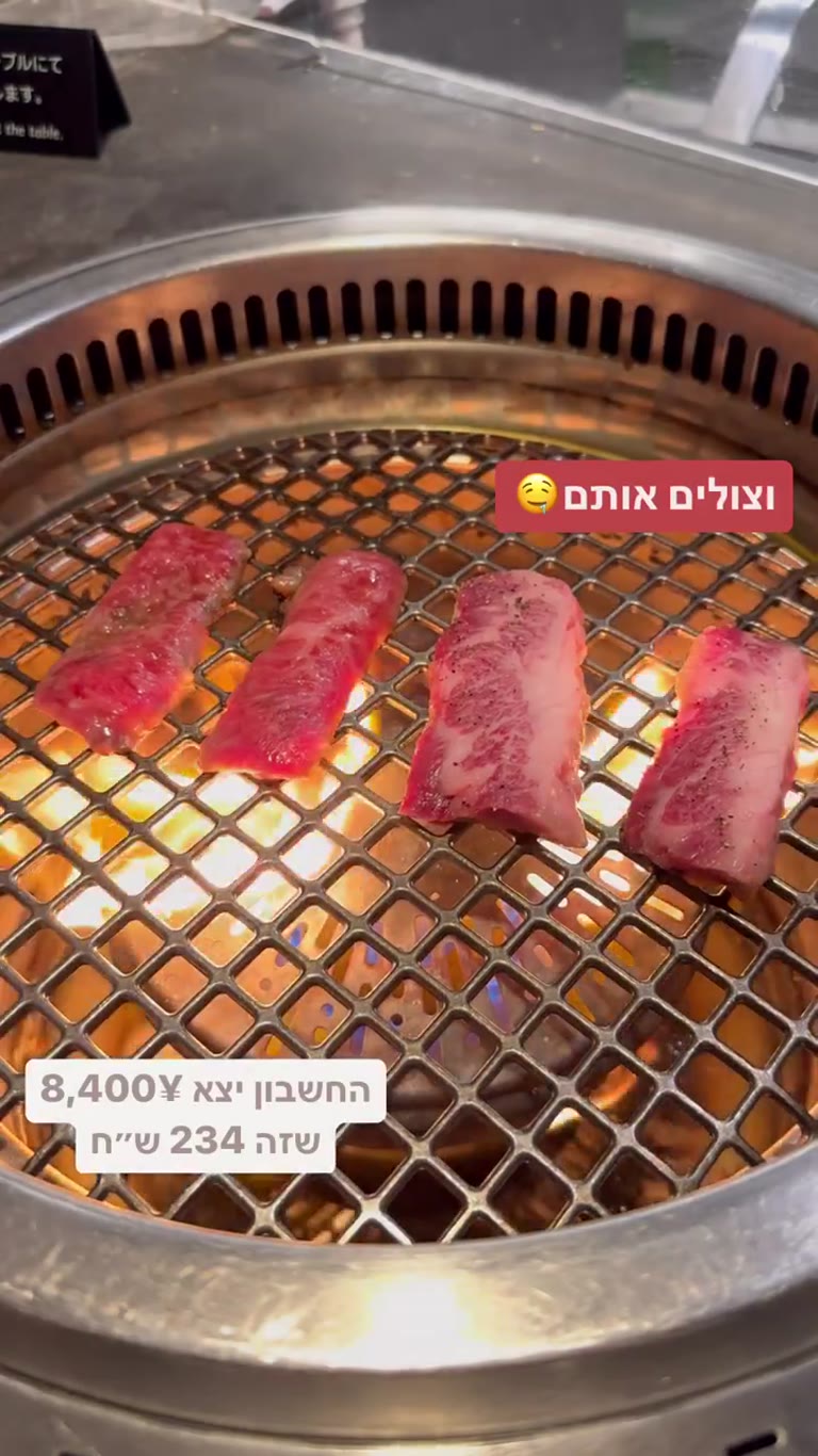 יאקיניקו בטוקיו – החשבון 8,400 ין (234 ש"ח)