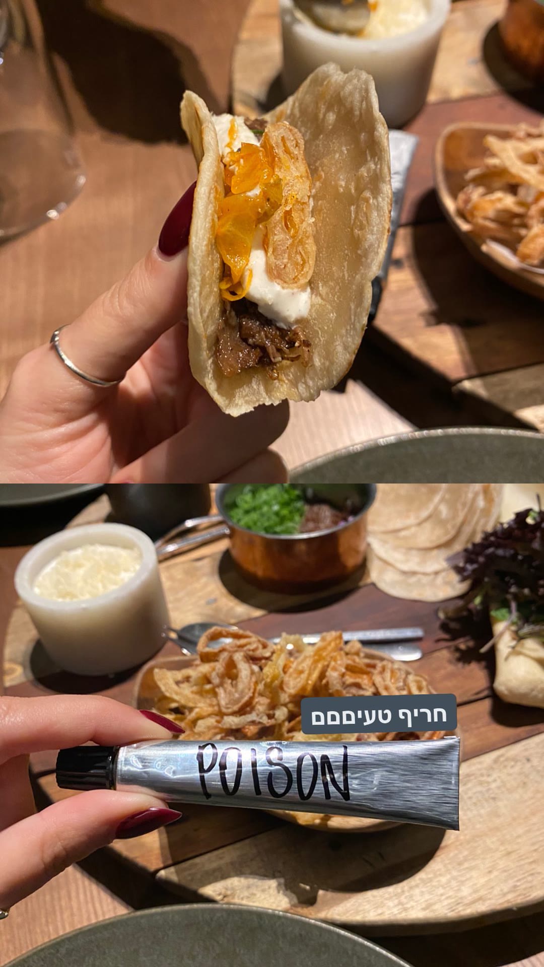 טאקו ורוטב החריף POISON בליסבון