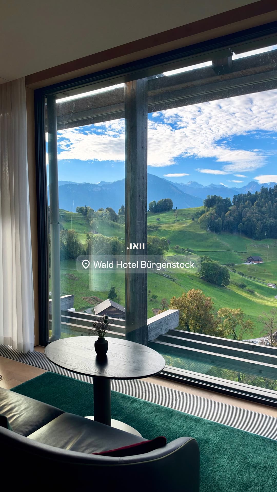 הנוף מהחדר ב-Wald Hotel Bürgenstock