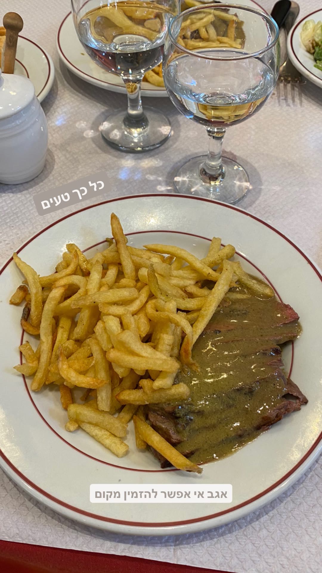 אנטרקוט וצ'יפס בלונדון - כל כך טעים