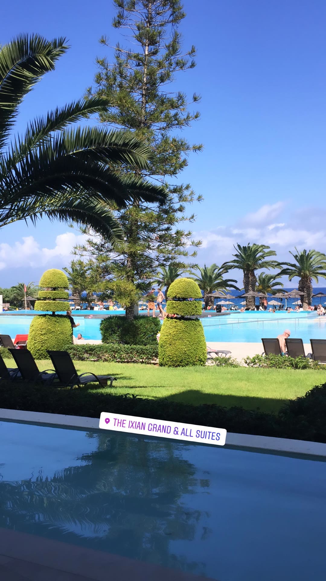Poolside at The Ixian Grand & All Suites, Rhodes