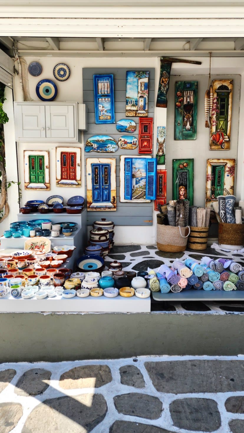 Souvenir shop in Paros