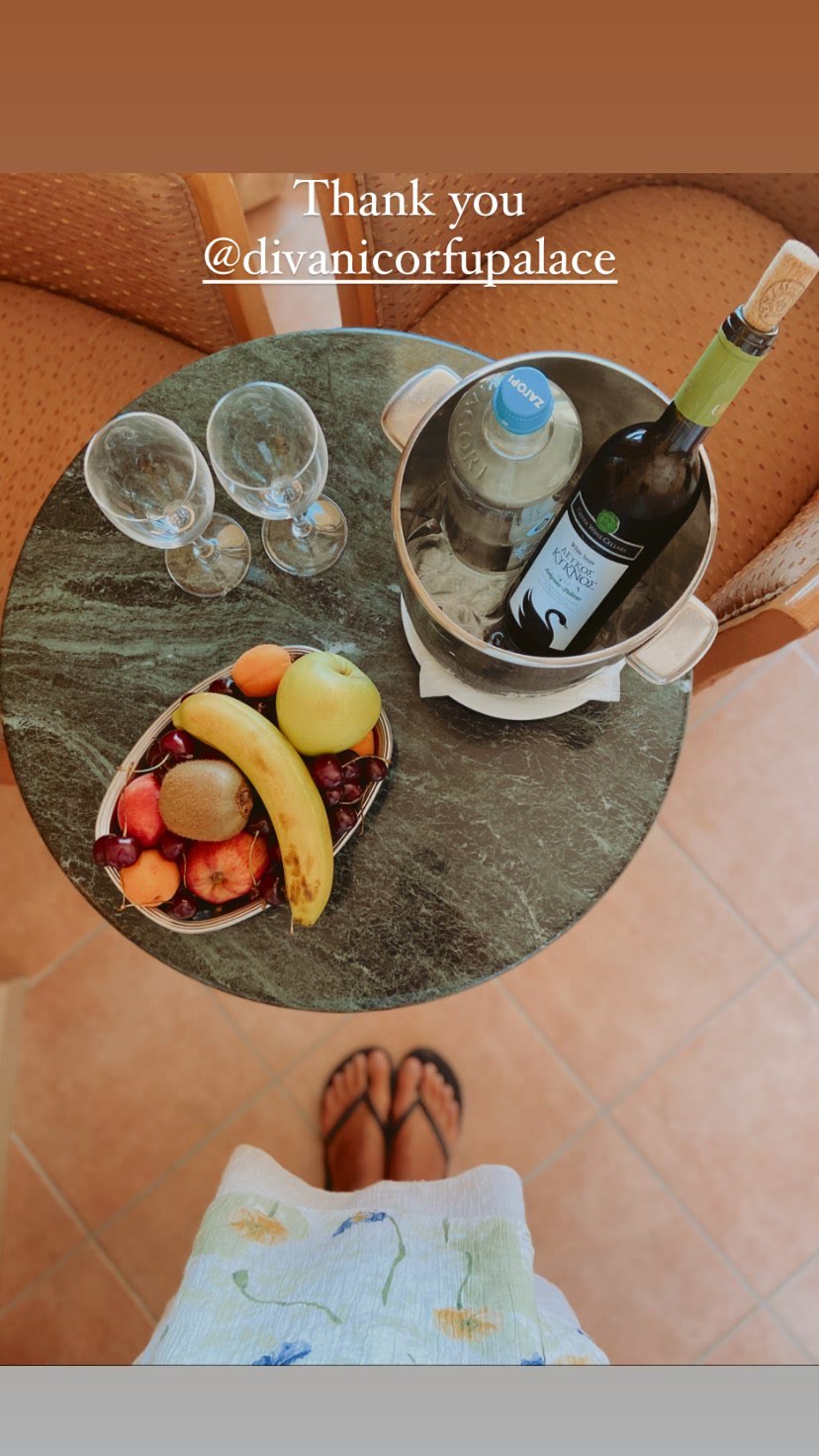 Welcome amenity at Divani Corfu Palace