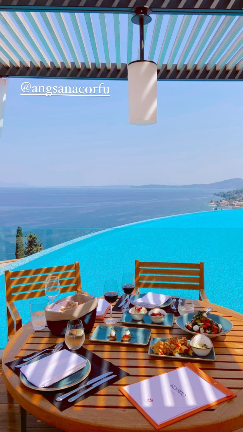 Poolside lunch at Angsana Corfu's Sofrito