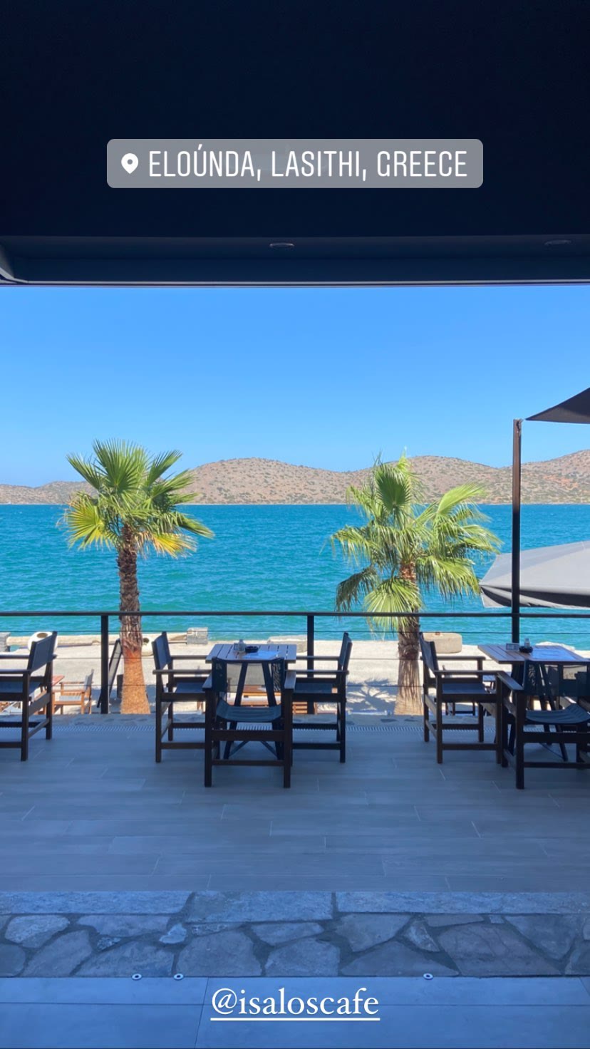 Isalos Cafe, Elounda – seafront view