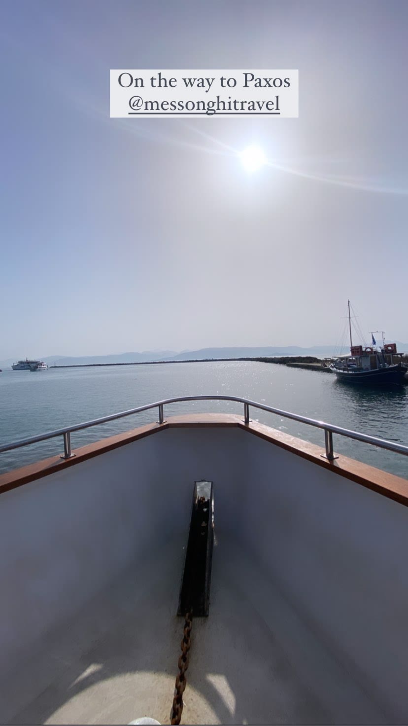 Boat trip to Paxos with Messonghi Travel