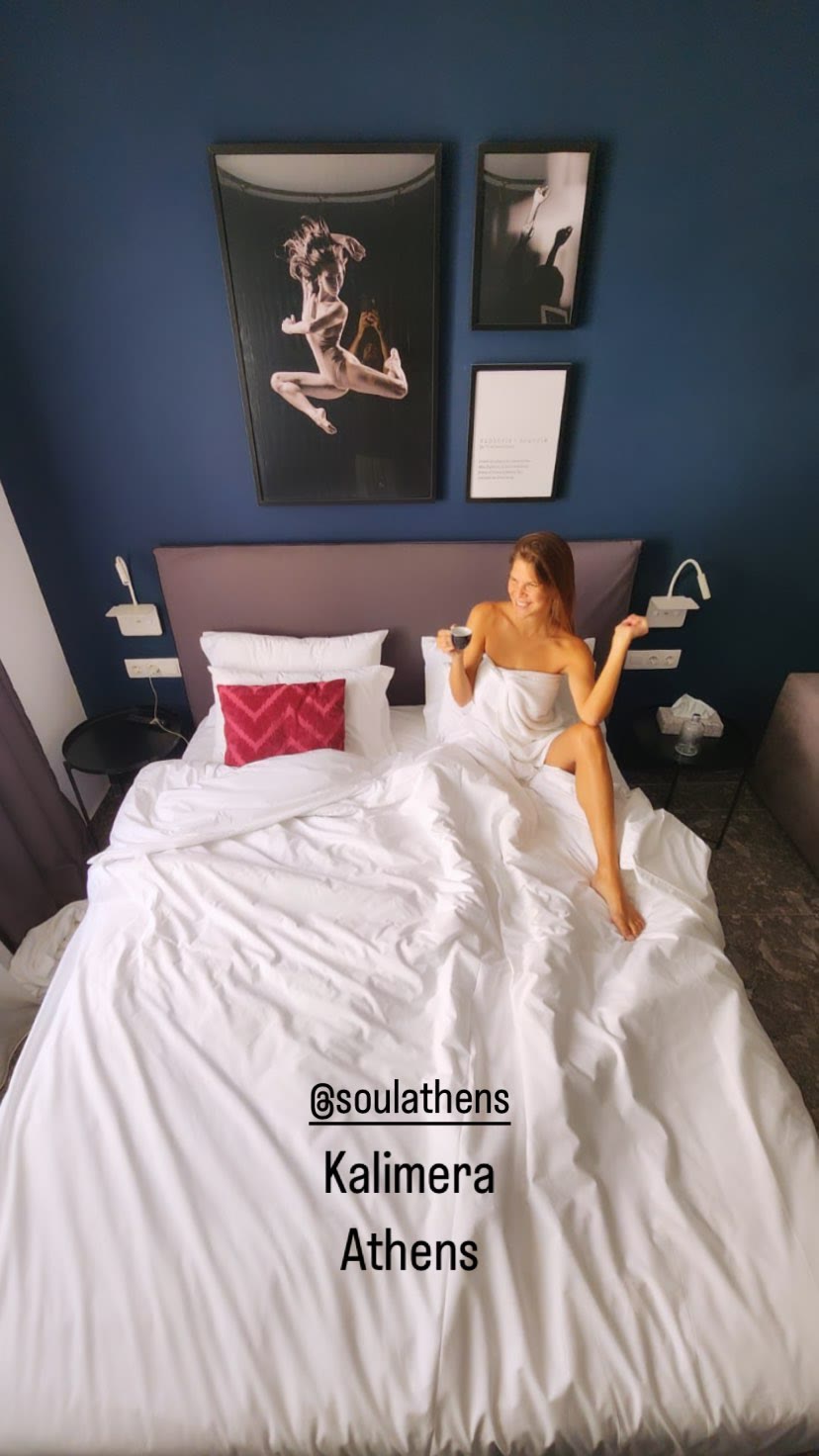 Morning in bed at Soul Athens