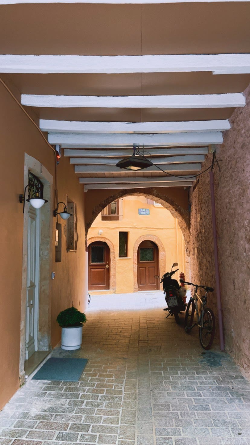 Veneri Street alley in Crete's old town