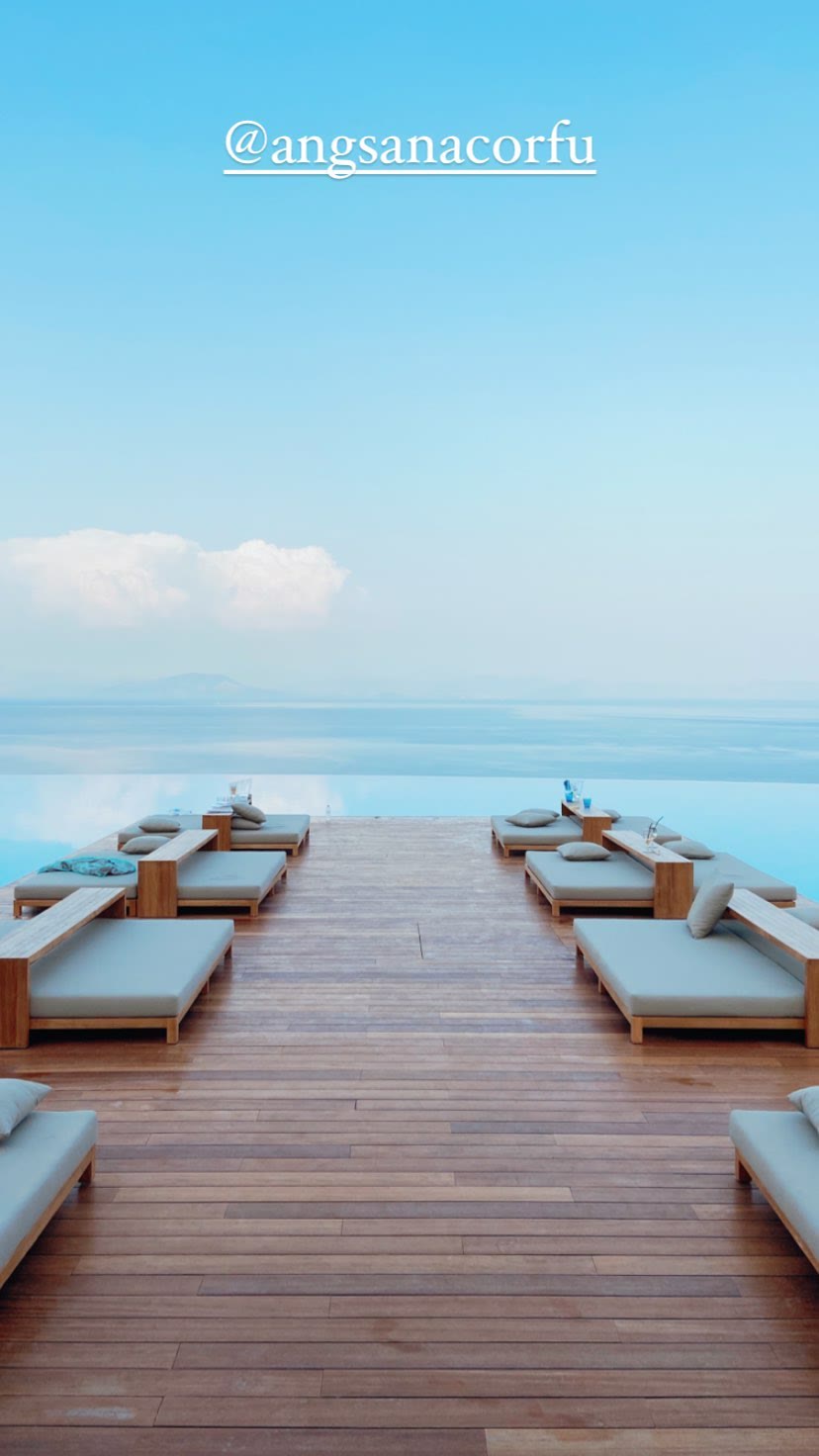Angsana Corfu infinity pool deck
