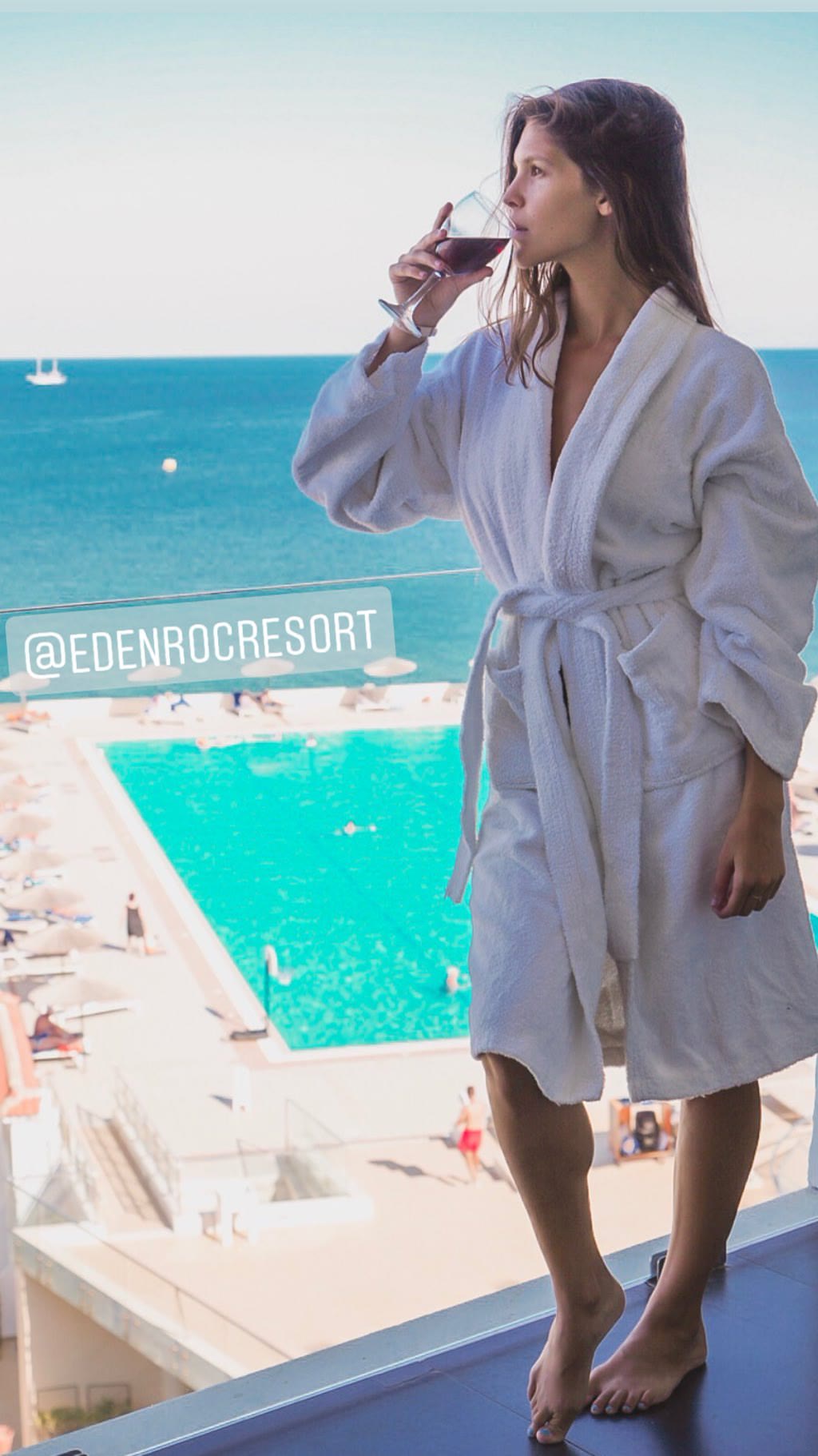 Eden Roc Resort balcony views, Rhodes