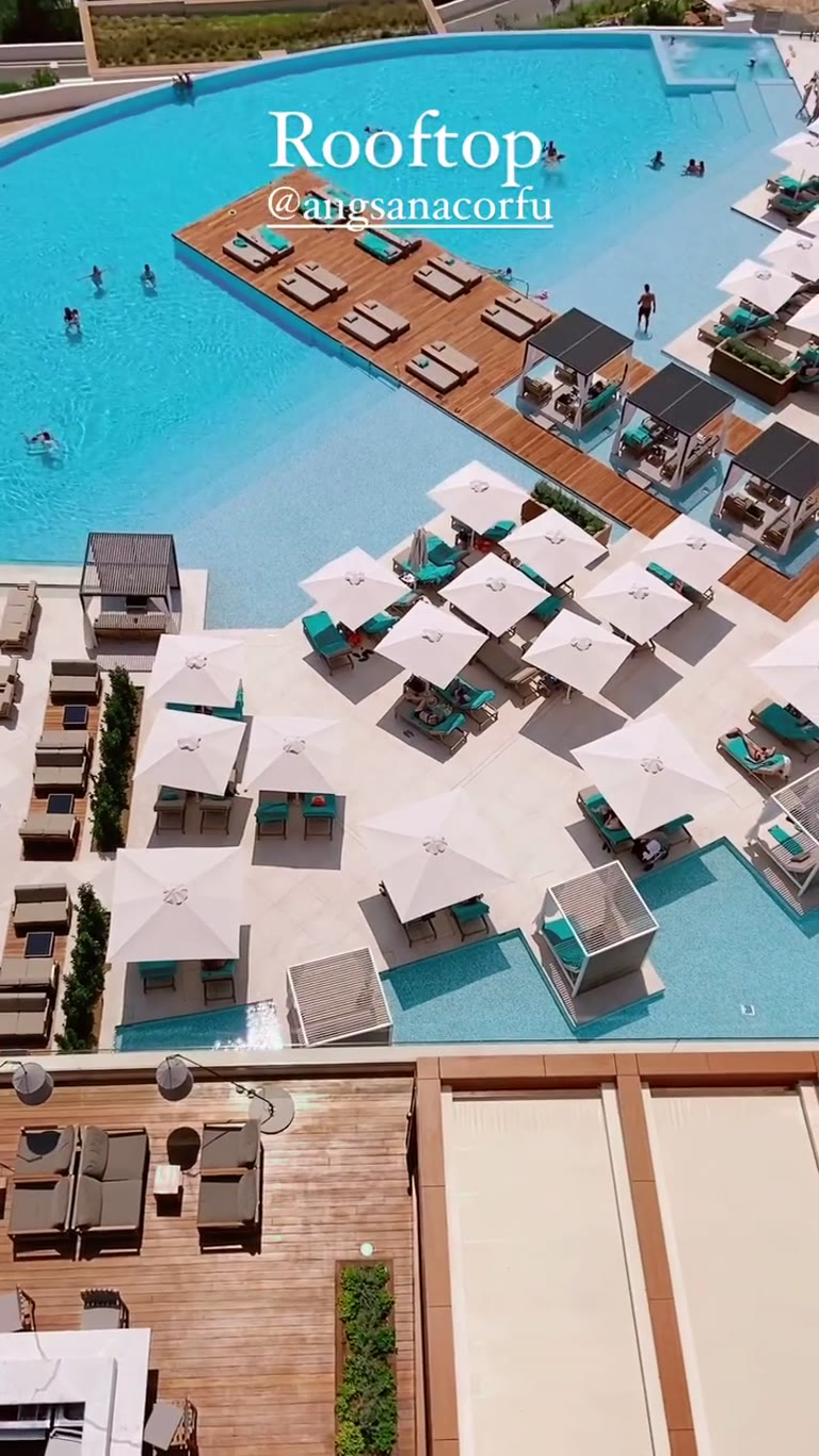 Rooftop pool at Angsana Corfu Resort & Spa